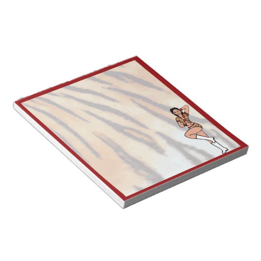 Dancer Notepad Red Tiger #1 ノートパッド (アングル)