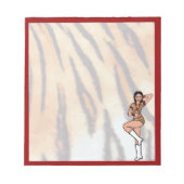 Dancer Notepad Red Tiger #1 ノートパッド (正面)