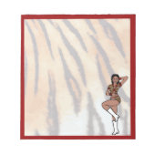 Dancer Notepad Red Tiger #2 ノートパッド (正面)