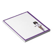 Dancer Notepad White/Purple Tiger A ノートパッド (アングル)