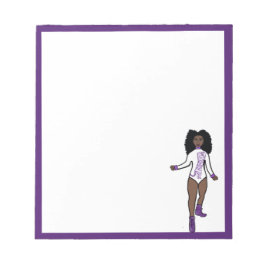 Dancer Notepad White/Purple Tiger A ノートパッド