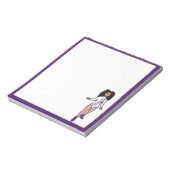 Dancer Notepad White/Purple Tiger B ノートパッド (回転)