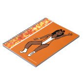 Dancer Orange Spark Notebook #1 ノートブック (左側)