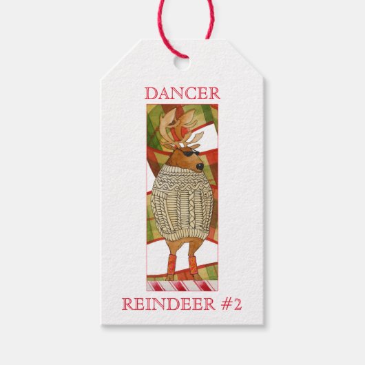 DANCER REINDEERギフトラベル ギフトタグ (正面)