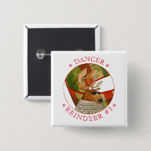 DANCER REINDEERスクエアピンボタン 缶バッジ