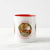 DANCER REINDEER 赤二色マグカップ ツートーンマグカップ (中央)