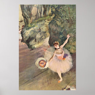 Dancer / Star of the Ballet - Degas Painting ポスター