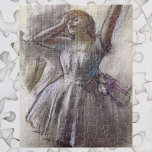 Dancer Stretching by Edgar Degas, Vintage Ballet ジグソーパズル<br><div class="desc">Dancer Stretching (c.1882-85) by Edgar Degas is a vintage impressionism fine art portrait painting featuring a ballerina stretching before a performance. About the artist: Edgar Degas (1834-1917) is regarded as one of the founders of Impressionism although he preferred realism and to be called a realist. Degas is especially identified with...</div>