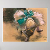 Dancer Tinging her Shoe Ribbon, 1886, Edgar Degas ポスター (正面)