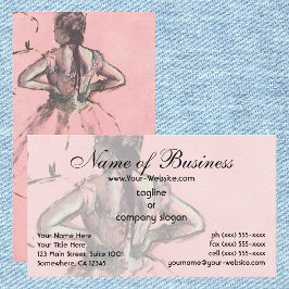 Dancer Viewed from the Back by Edgar Degas 名刺