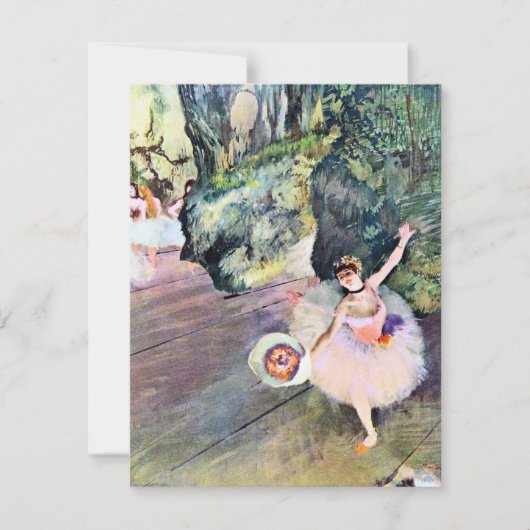 Dancer with a Bouquet of Flowers by Edgar Degas (正面)