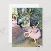Dancer with a Bouquet of Flowers by Edgar Degas (正面/裏面)