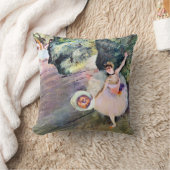 Dancer with a Bouquet of Flowers by Edgar Degas クッション (ブランケット)