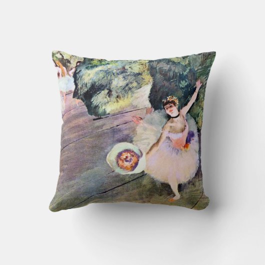 Dancer with a Bouquet of Flowers by Edgar Degas クッション (裏面)