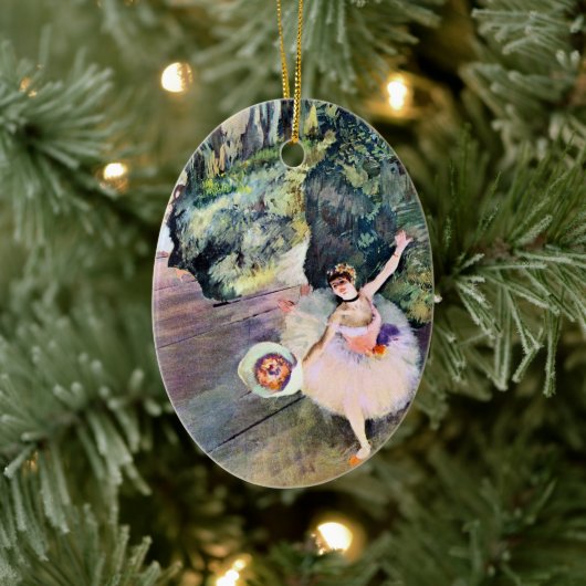 Dancer with a Bouquet of Flowers by Edgar Degas セラミックオーナメント (ツリー)