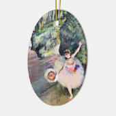 Dancer with a Bouquet of Flowers by Edgar Degas セラミックオーナメント (左)