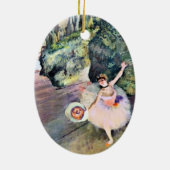 Dancer with a Bouquet of Flowers by Edgar Degas セラミックオーナメント (裏面)