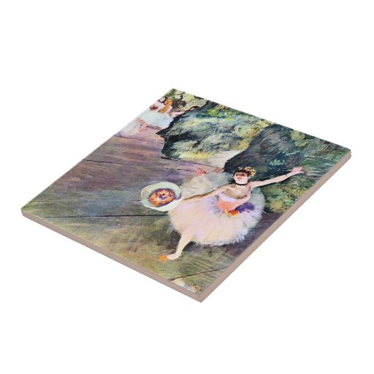 Dancer with a Bouquet of Flowers by Edgar Degas タイル (側面)