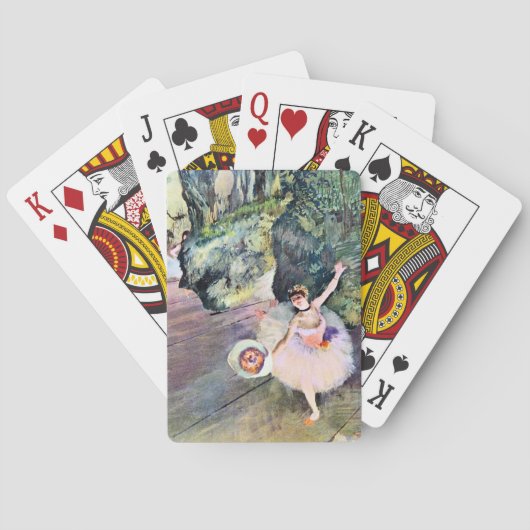 Dancer with a Bouquet of Flowers by Edgar Degas トランプ (裏面)