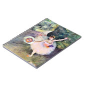 Dancer with a Bouquet of Flowers by Edgar Degas ノートブック (左側)