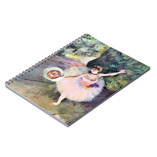 Dancer with a Bouquet of Flowers by Edgar Degas ノートブック (左側)