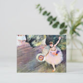 Dancer with a Bouquet of Flowers by Edgar Degas ポストカード (スタンド正面)