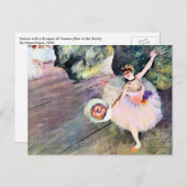 Dancer with a Bouquet of Flowers by Edgar Degas ポストカード (正面/裏面)