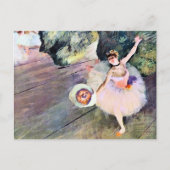 Dancer with a Bouquet of Flowers by Edgar Degas ポストカード (正面)