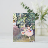 Dancer with a Bouquet of Flowers by Edgar Degas ポストカード (スタンド正面)