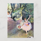 Dancer with a Bouquet of Flowers by Edgar Degas ポストカード (正面)