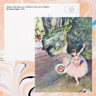 Dancer with a Bouquet of Flowers by Edgar Degas ポストカード
