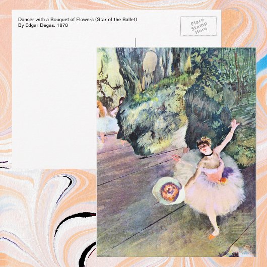 Dancer with a Bouquet of Flowers by Edgar Degas ポストカード