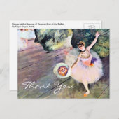Dancer with a Bouquet of Flowers by Edgar Degas ポストカード (正面/裏面)