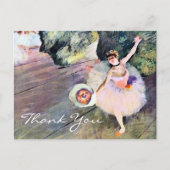 Dancer with a Bouquet of Flowers by Edgar Degas ポストカード (正面)