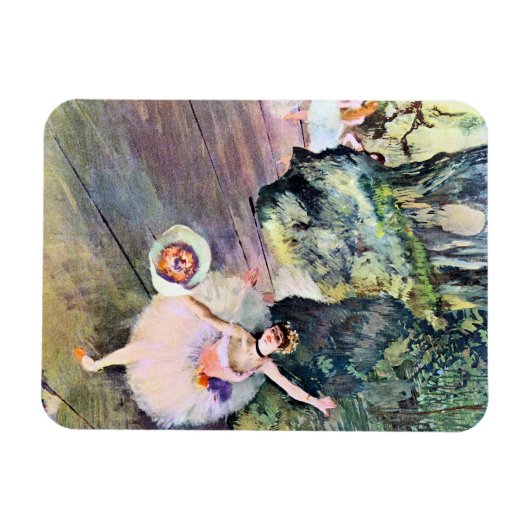 Dancer with a Bouquet of Flowers by Edgar Degas マグネット (横)