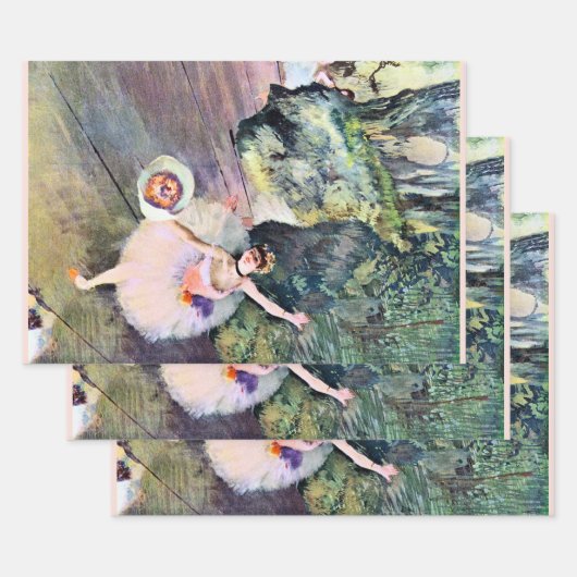 Dancer with a Bouquet of Flowers by Edgar Degas ラッピングペーパーシート (セット)