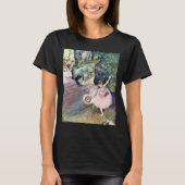 Dancer with a Bouquet of Flowers by Edgar Degas Tシャツ (正面)