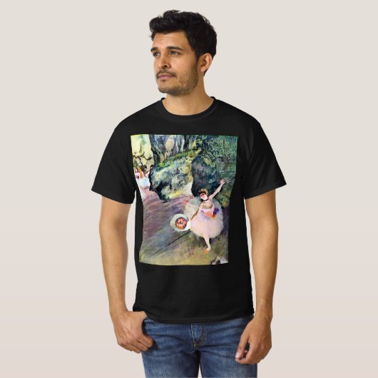Dancer with a Bouquet of Flowers by Edgar Degas Tシャツ (正面フル)