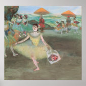 Dancer with Bouquet, Curtsying by Edgar Degas ポスター (正面)
