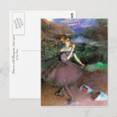 Dancer with Bouquets by Degas ポストカード (正面/裏面)