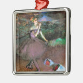 Dancer with Bouquets by Degas メタルオーナメント (左)