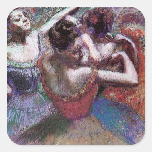 Dancers by Degas スクエアシール (正面)
