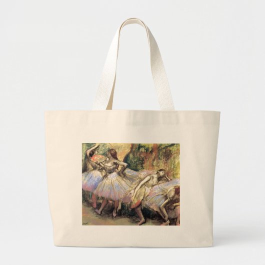 Dancers by Degas ラージトートバッグ (正面)