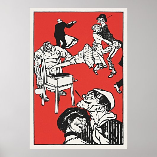 Dancers by Moriz Jung -ヴィンテージ・ボヘミア ポスター (正面)