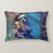 Dancers in Blue by Edgar Degasヴィンテージ・バレエ・アート アクセントクッション (正面)