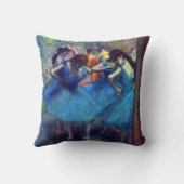 Dancers in Blue by Edgar Degasヴィンテージ・バレエ・アート クッション (裏面)