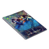 Dancers in Blue by Edgar Degasヴィンテージ・バレエ・アート ノートブック (右側)