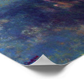 Dancers in Blue by Edgar Degasヴィンテージ・バレエ・アート ポスター (角)