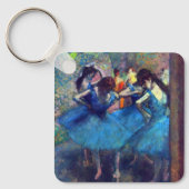 Dancers in Blue by Edgar Degas,ヴィンテージ・バレエ キーホルダー (正面)