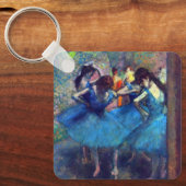 Dancers in Blue by Edgar Degas,ヴィンテージ・バレエ キーホルダー (正面)